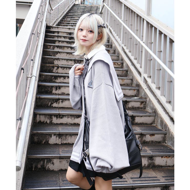 天才秀才クールな学生カーディガン | WEGO【WOMEN】 | 詳細画像3 