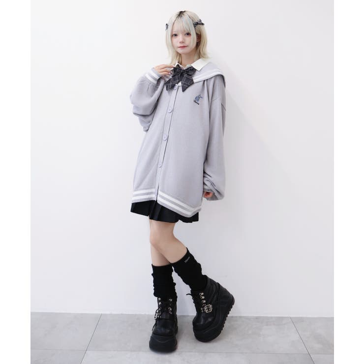 天才秀才クールな学生カーディガン | WEGO【WOMEN】 | 詳細画像6 