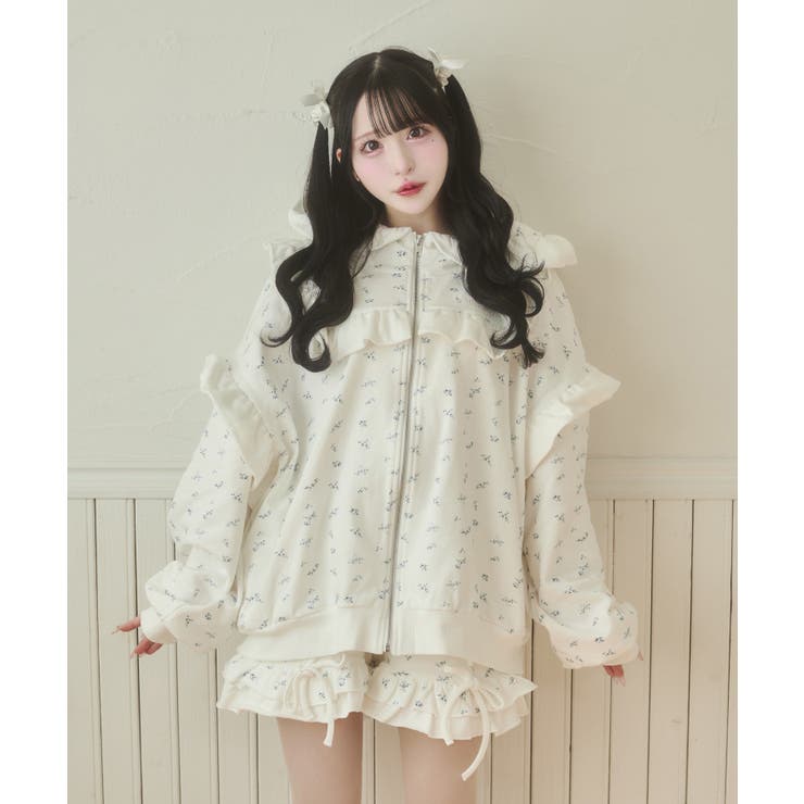 Whinny パーカー Whinny/ベイビーフラワープリンセス レディース
