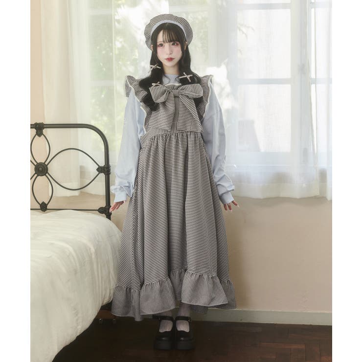 【シャンタン購入ページ】めいちゃんワンピース80cm/帽子リボン/ヘアピン ゆるりんリボンちゃんワンピ[品番：WG010093568]｜WEGO【WOMEN