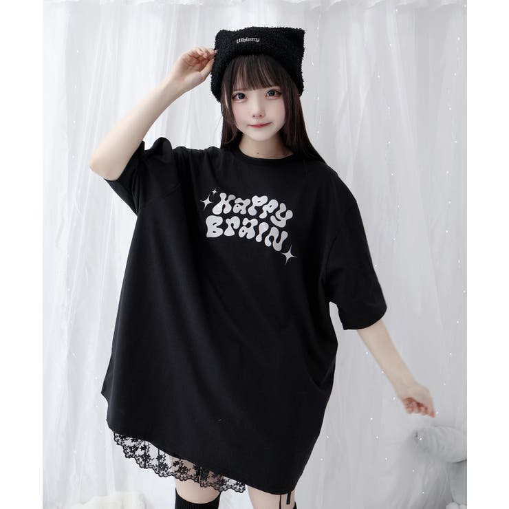 ブラック | 夢みるしあわせティー | WEGO【WOMEN】