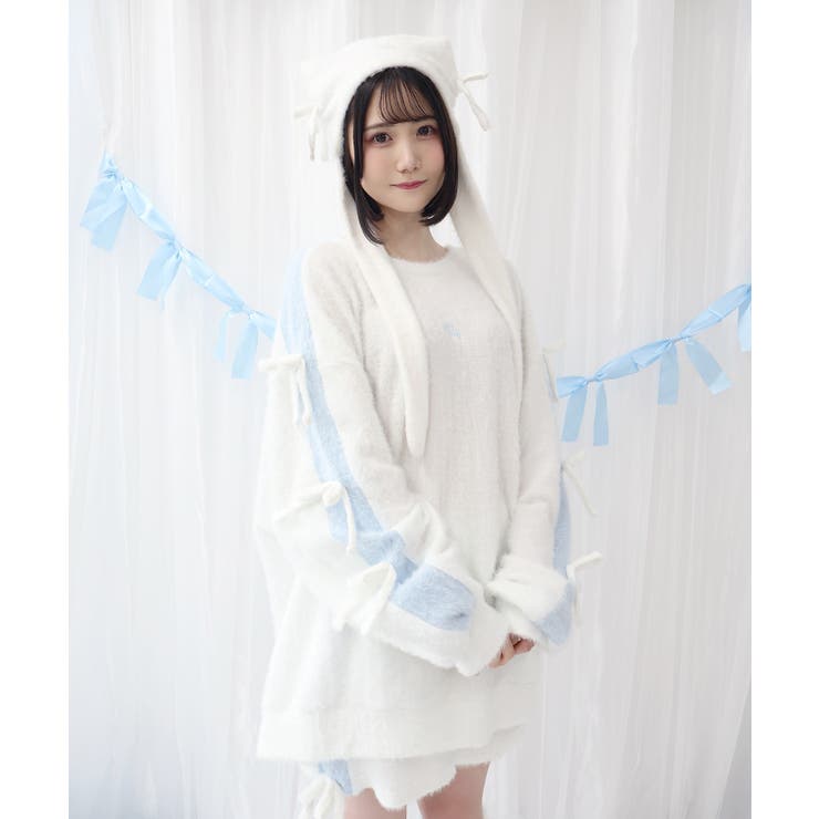 ホワイト | ゆるもちリボンちゃん | WEGO【WOMEN】