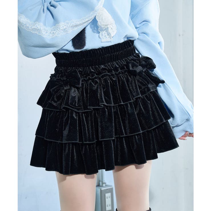 ブラック | フォーエバーシャイニングスターすかぁと | WEGO【WOMEN】