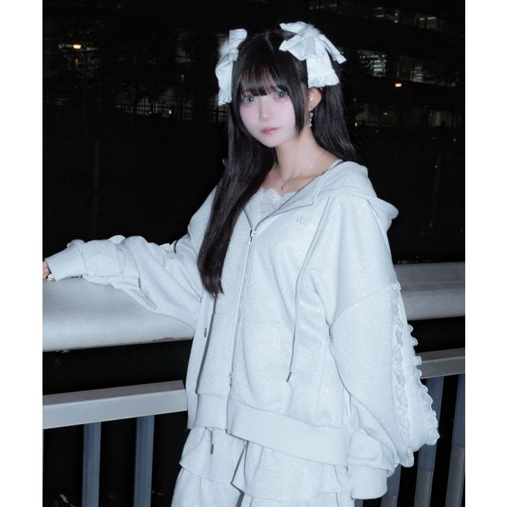 冬の夜空にお星様パーカー | WEGO【WOMEN】 | 詳細画像1 