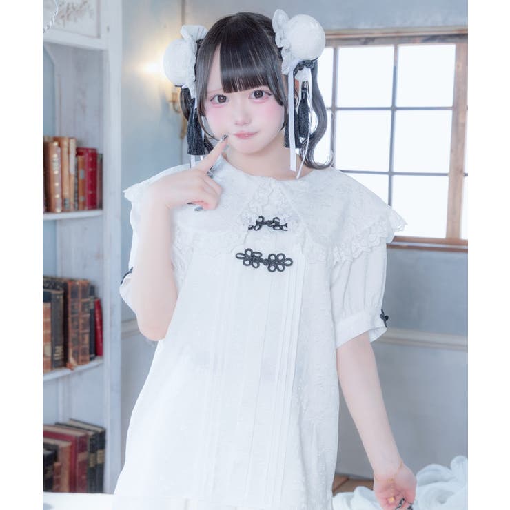ホワイト | ぱんだおめかしぶらうす | WEGO【WOMEN】