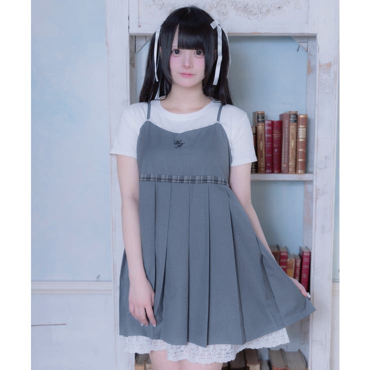 グレー | 優等生きゃぴきゃぴワンピ | WEGO【WOMEN】