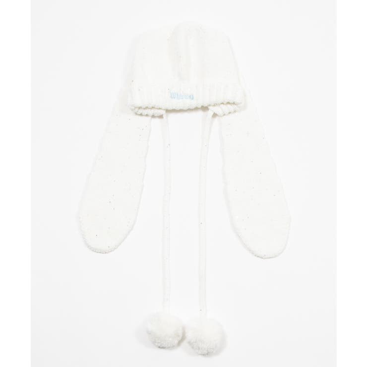 ホワイト | きらめくうさジャンプ帽 | WEGO【WOMEN】