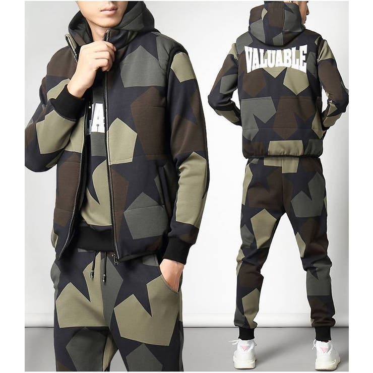 メンズ セットアップ スウェット[品番：KX000000380]｜CLARAH