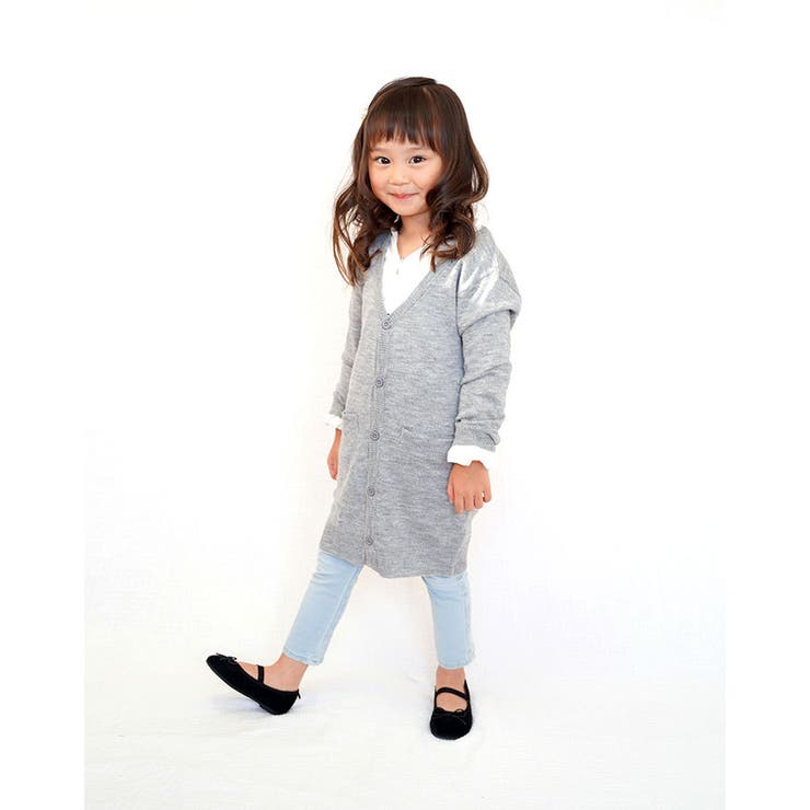 キッズ ロング カーディガン 品番 Kx Clarah クララ のキッズファッション通販 Shoplist ショップリスト