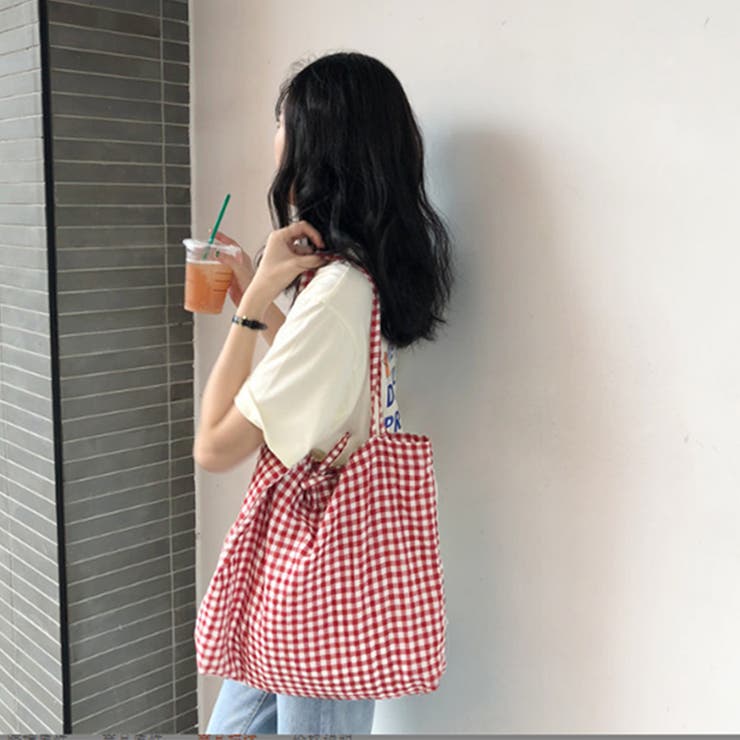 レディーストートバッグ チェックバッグ トートバッグ | CLARAH【WOMEN】 | 詳細画像6 