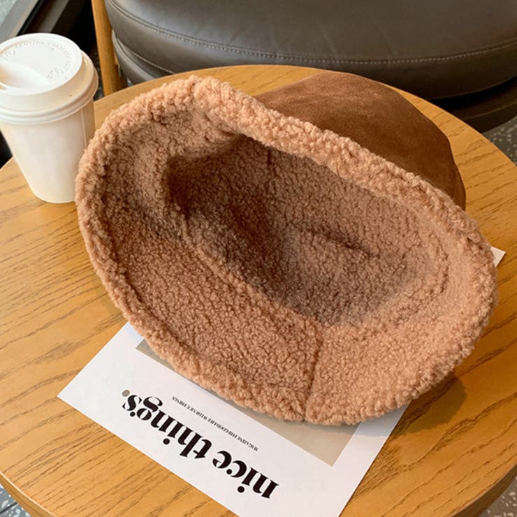 レディース バケットハット ボア リバーシブル 冬 防寒 韓国ファッション | CLARAH【WOMEN】 | 詳細画像7 