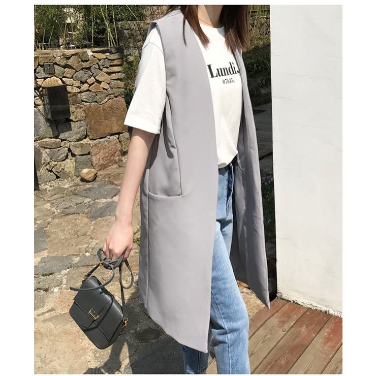 レディース ジレ ロングコートジレ | CLARAH【WOMEN】 | 詳細画像3 