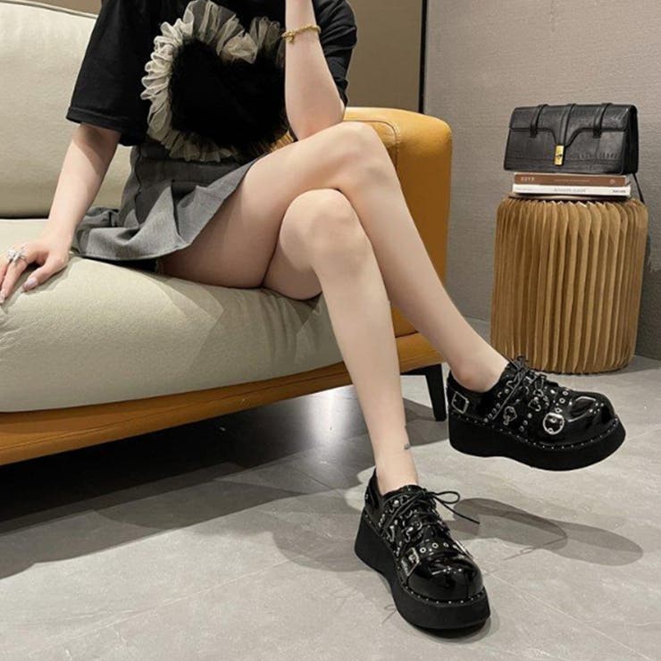 レディース 厚底靴 レースアップ厚底シューズ | CLARAH【WOMEN】 | 詳細画像9 