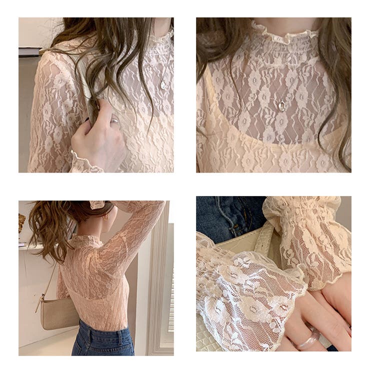 レーストップス トップス シアー | CLARAH【WOMEN】 | 詳細画像5 