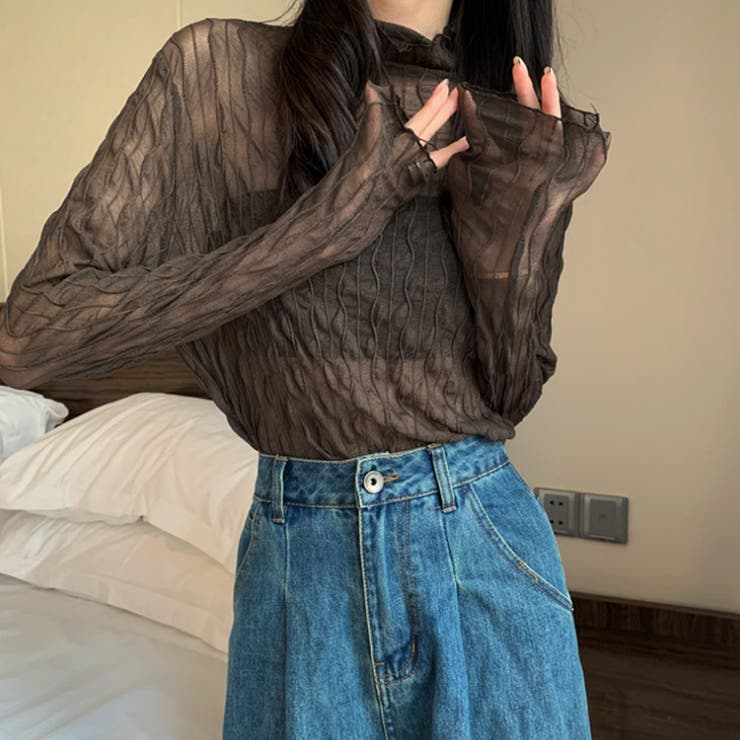 レーストップス トップス シアー | CLARAH【WOMEN】 | 詳細画像9 