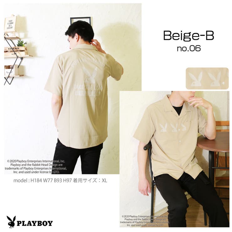 PLAYBOY プレイボーイ 半袖[品番：WETM0000768]｜WESTSEA（ウエスト
