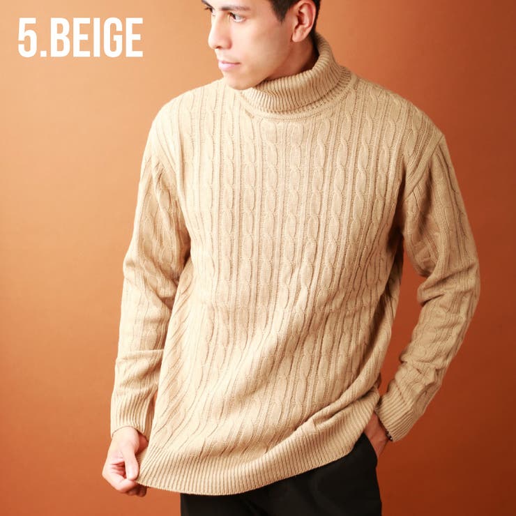 ケーブルニット　ウール100%セーター ベージュ 長袖 楽天市場】【福袋対象】PRODIGAL カシミヤ セーター ケーブル編み 日本