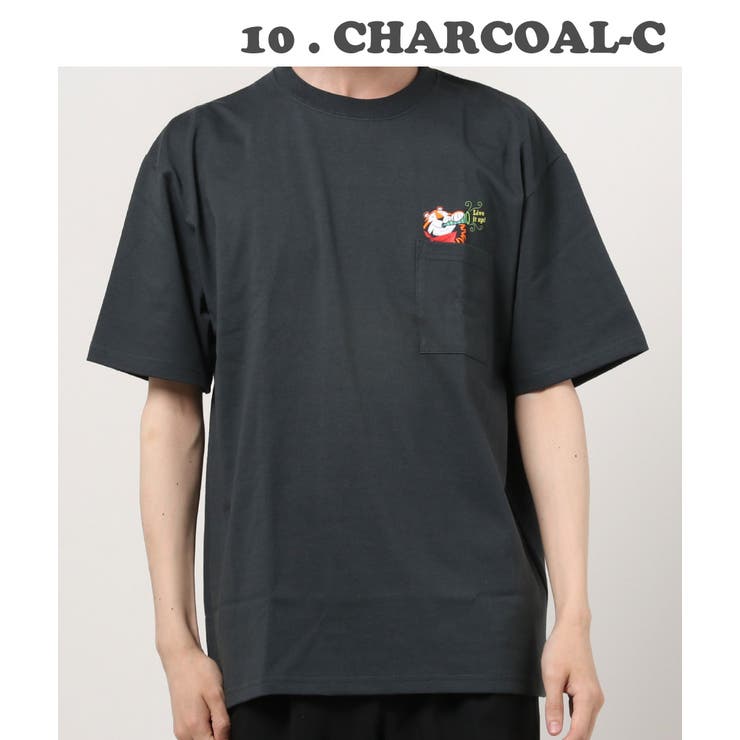 10.チャコールC | 【WESTSEA】レトロ tシャツ 半袖 | WESTSEA