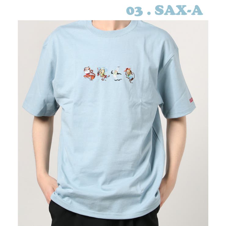 03.サックスA | 【WESTSEA】レトロ tシャツ 半袖 | WESTSEA