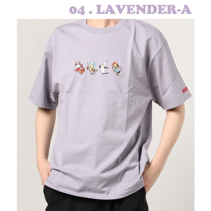 04.ラベンダーA | 【WESTSEA】レトロ tシャツ 半袖 | WESTSEA