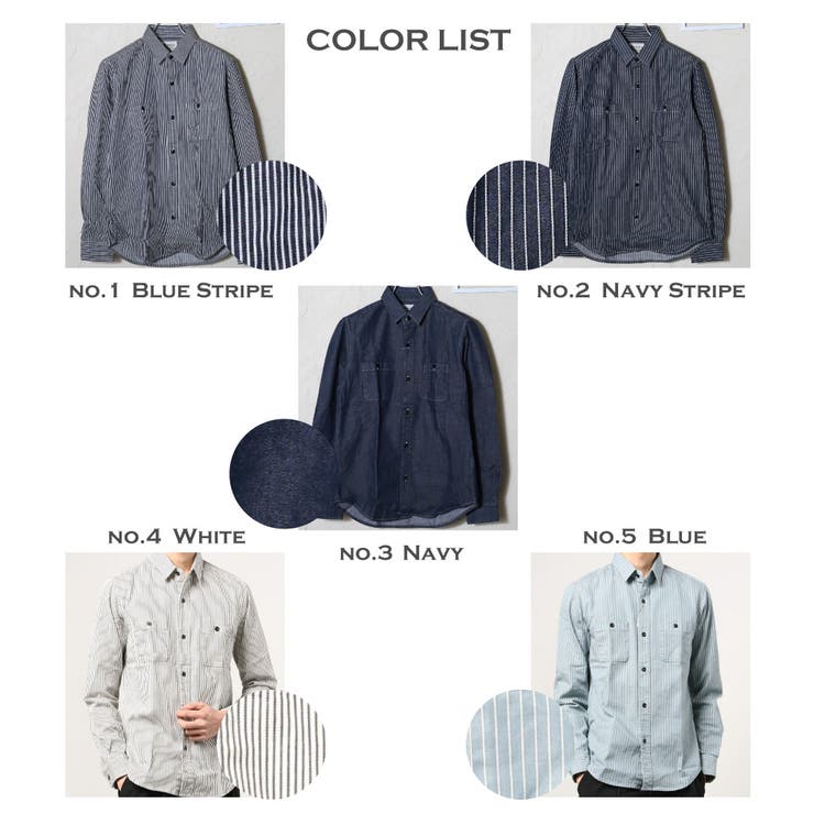 シャツ メンズ デニムシャツ | WESTSEA | 詳細画像8 