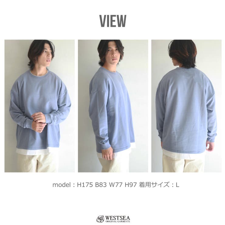 スウェット トレーナー ロングtシャツ | WESTSEA | 詳細画像12 