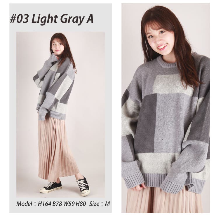 ニット カラーブロッキング セーター | WESTSEA | 詳細画像7 