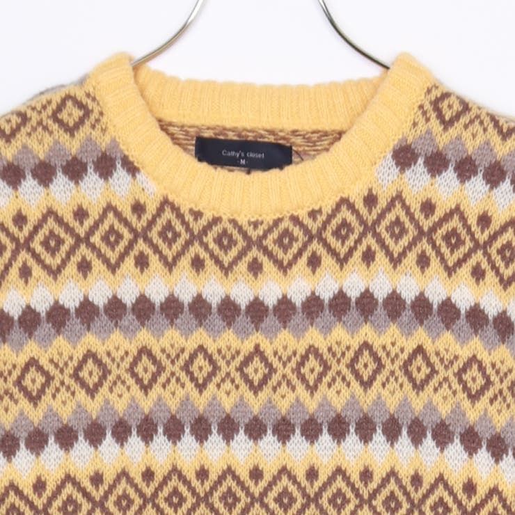 ジャガードボーダー柄オーバーサイズクルー | WESTSEA | 詳細画像11 