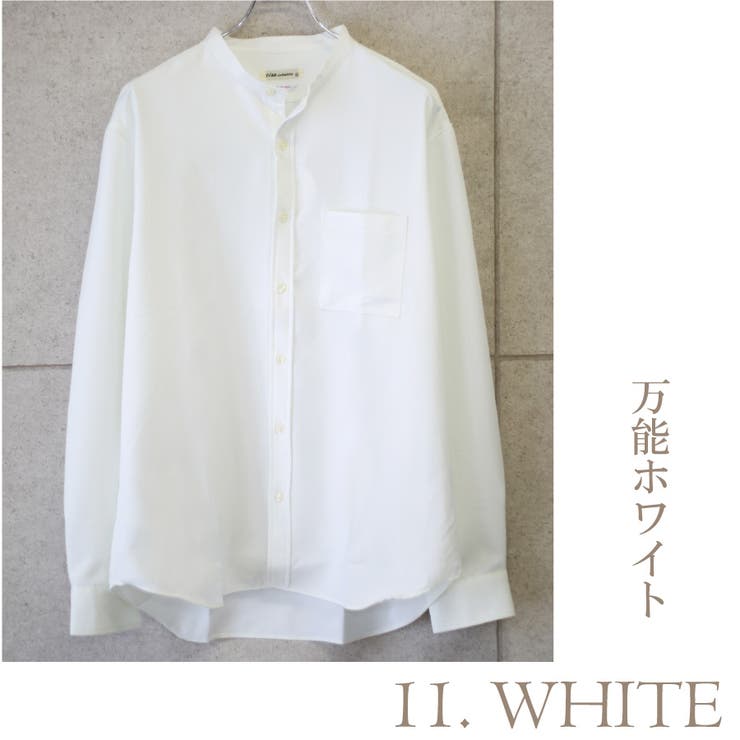 11.ホワイト | シャツ 長袖 とろみシャツ | WESTSEA