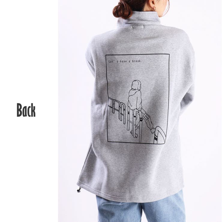 TASOGARE 裏起毛 ハーフジップ 長袖 トレーナー | WESTSEA | 詳細画像14 