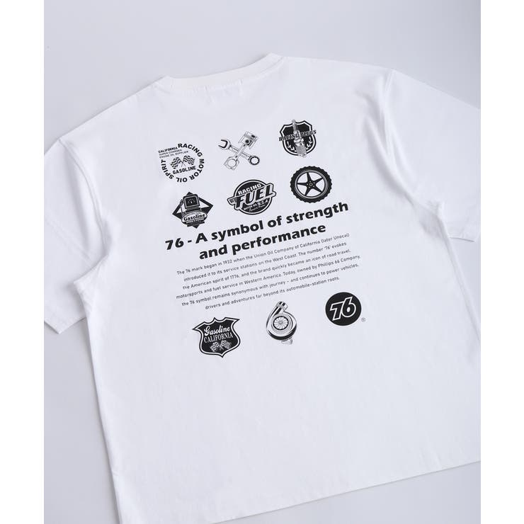 1.ホワイトA | 76 ナナロク モーターグラフィック 半袖Tシャツ | WESTSEA