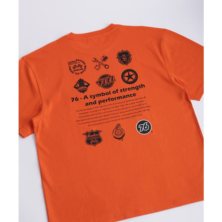 3.オレンジA | 76 ナナロク モーターグラフィック 半袖Tシャツ | WESTSEA
