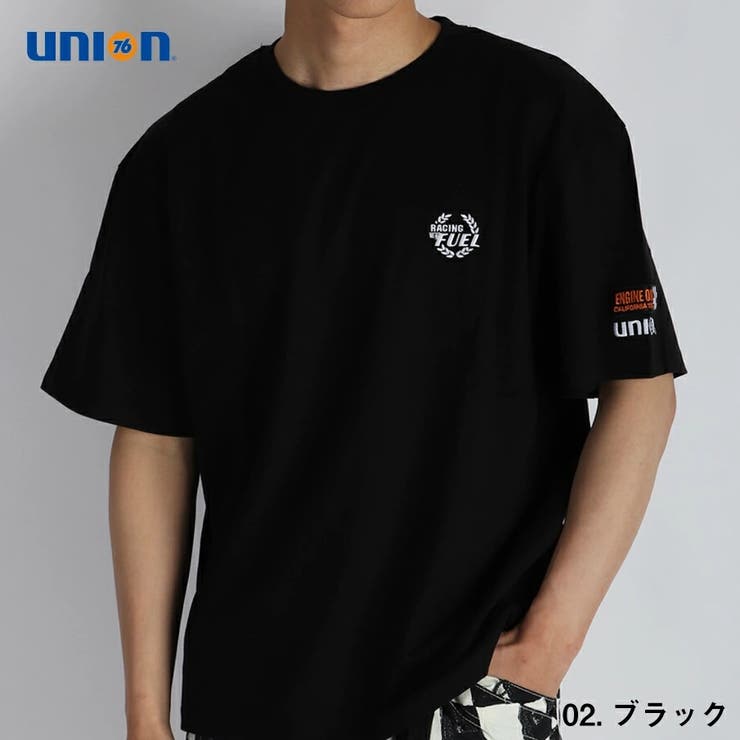 02.ブラック | 76 ナナロク ワンポイント刺繍 半袖Tシャツ | WESTSEA