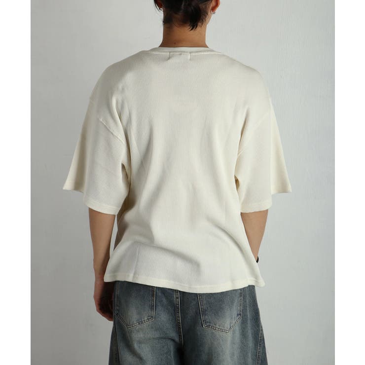 76Lubricants ナナロク ワッフル ヘンリーネック 半袖Tシャツ | WESTSEA | 詳細画像9 