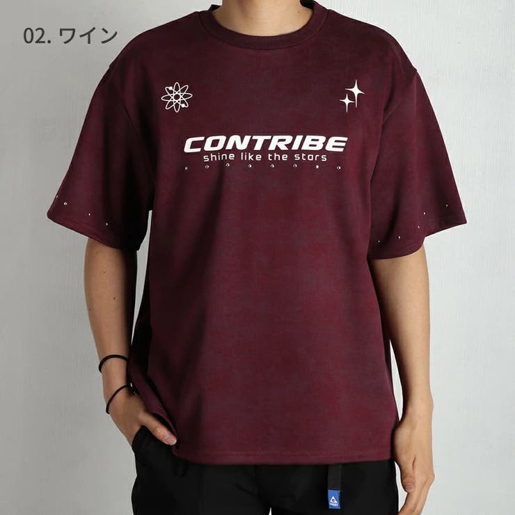 WESTSEA ニュアンスマーブルプリント スタッズ半袖Ｔシャツ | WESTSEA | 詳細画像7 