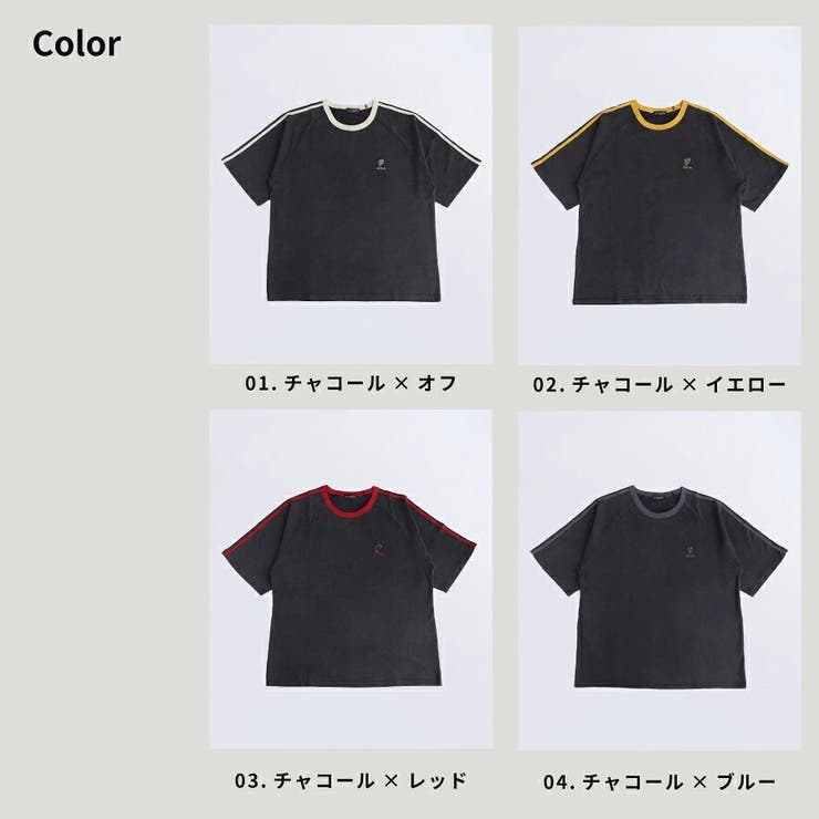 ピグメント加工 ライン リンガーTシャツ | WESTSEA | 詳細画像8 
