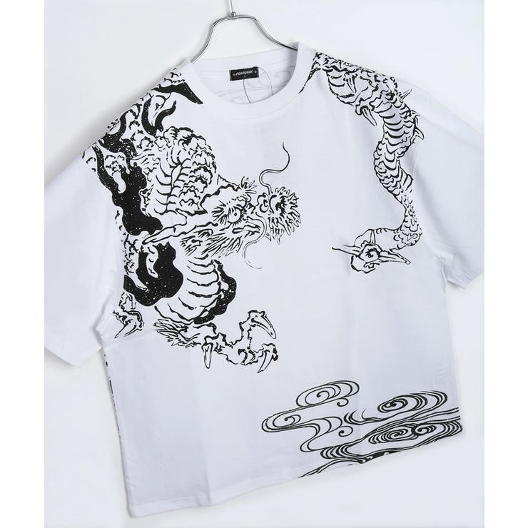 3.ホワイトB | 和柄プリントTシャツ メンズ 半袖 | WESTSEA