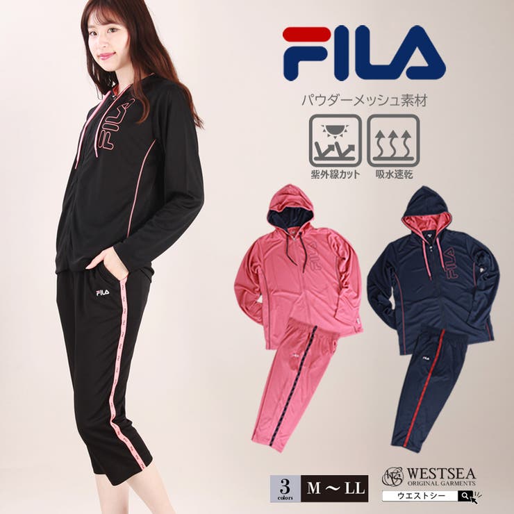 セール】【FILA/フィラ】レディース2WAYストレッチ6分丈パンツ / UV