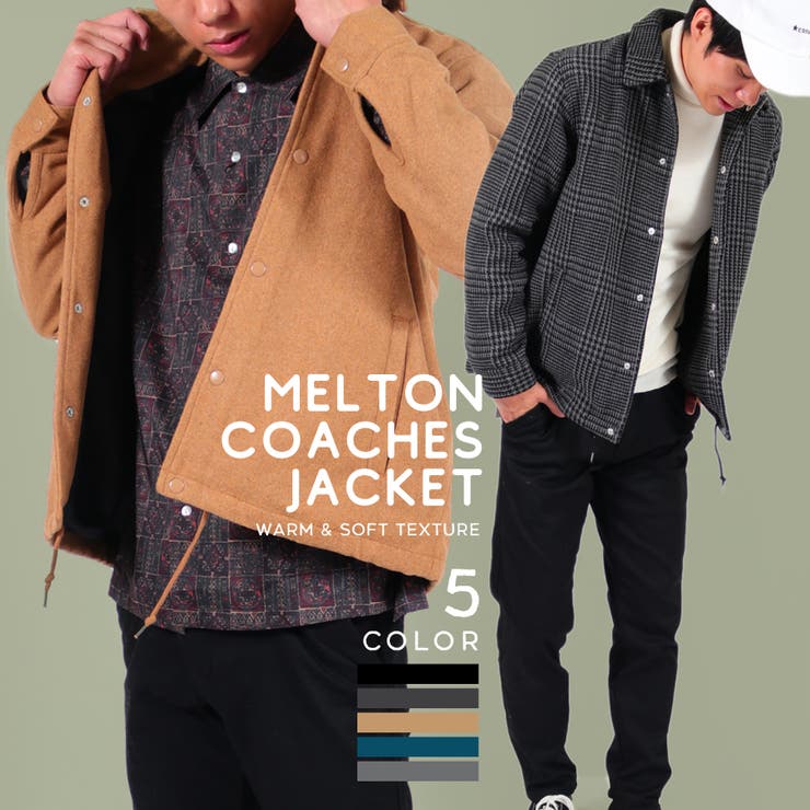 メルトン ジャケット コーチジャケット 品番 Wetm Westsea ウエストシー のメンズ ファッション通販 Shoplist ショップリスト
