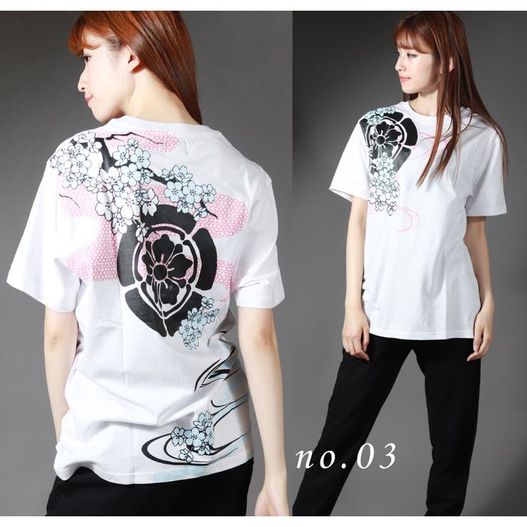和柄 Tシャツ 半袖[品番：WETM0000673]｜WESTSEA（ウエストシー