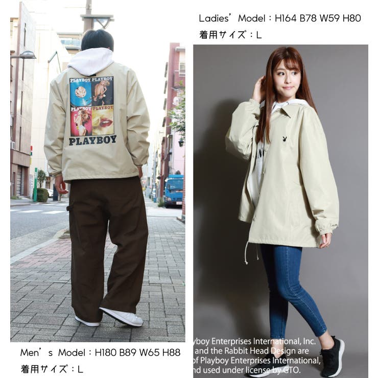 Playboy コーチジャケット トラックジャケット 品番 Wetm Westsea ウエストシー のレディース ファッション通販 Shoplist ショップリスト