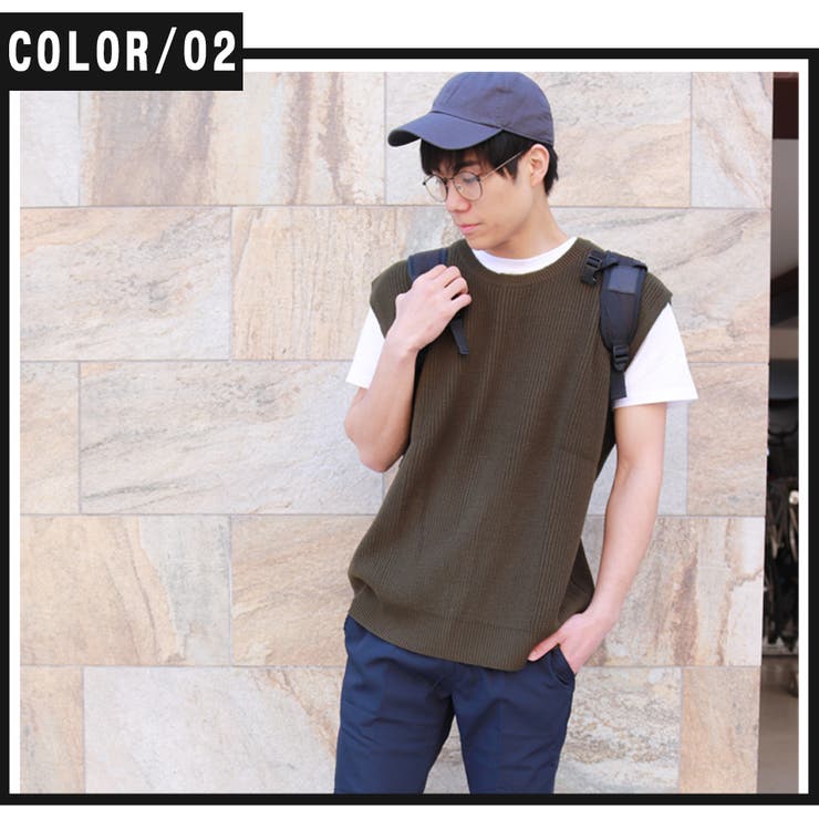 ニットベスト メンズ クルーネック 品番 Wetm Westsea ウエストシー のメンズファッション 通販 Shoplist ショップリスト