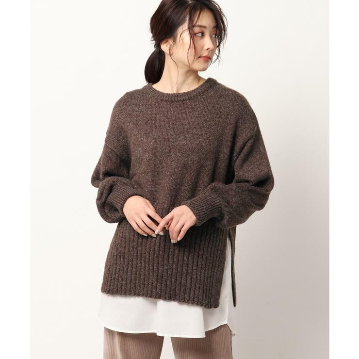 シャツドッキングリブ切替ニット 品番 Wrdw The Shop Tk ザショップティーケー のレディース ファッション通販 Shoplist ショップリスト