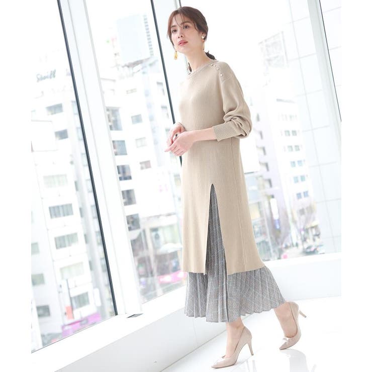 スウェットライクスリットワンピース 通勤 Onstyle 品番 Wrdw The Shop Tk ザショップティーケー のレディースファッション通販 Shoplist ショップリスト