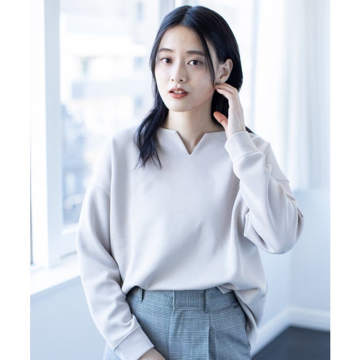 Web 一部店舗限定 Bouo ダンボールキーネックプルオーバー 品番 Wrdw The Shop Tk ザショップ ティーケー のレディースファッション通販 Shoplist ショップリスト