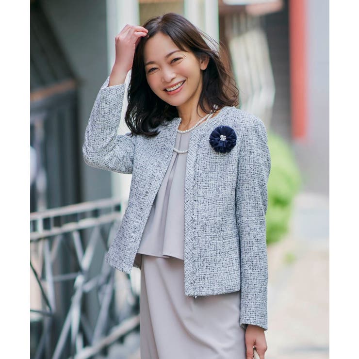 ラメツイードノーカラージャケット 品番 Wrdw The Shop Tk ザショップティーケー のレディースファッション通販 Shoplist ショップリスト