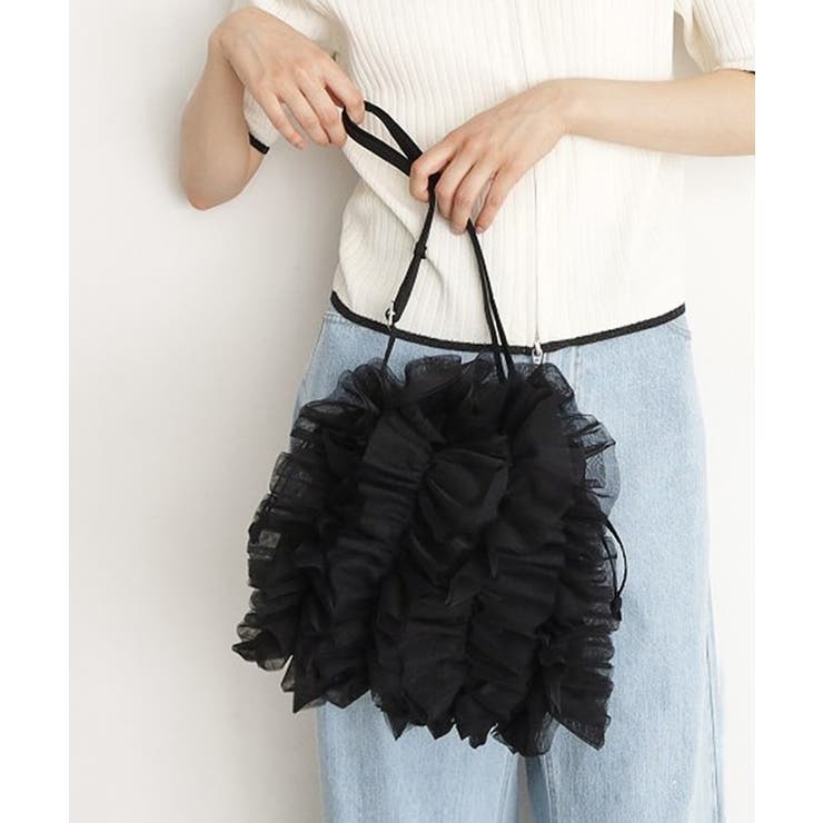 売れ筋新商品 フリルチュール巾着バッグ[品番：WRDW0202328]｜THE SHOP TK（ザ バッグ