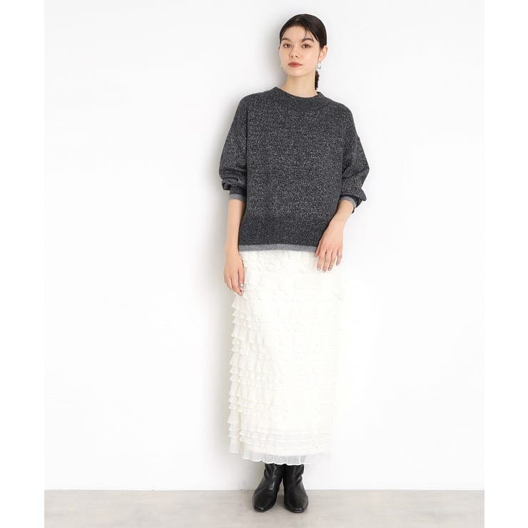 【5カラー展開/洗えるニット】ミックスメランジ×ラメニット | THE SHOP TK | 詳細画像5 