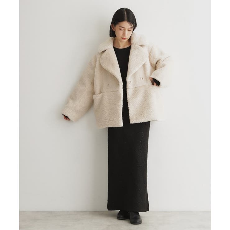 THE SHOP TK マシュマロボア素材切替Pコート マシュマロボア素材切替Pコート｜ザショップティーケーの通販｜&mall