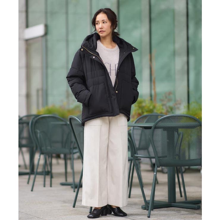 【すっきり見えシルエット】上品ふわもこ中綿ブルゾン | THE SHOP TK | 詳細画像2 
